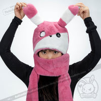 Load image into Gallery viewer, Scoodie Dreadful - BPD Rabbit Scarf Hoodie - Mysterious
