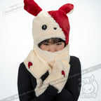 Scoodie Dreadful - Love Rabbit Scarf Hoodie - Mysterious