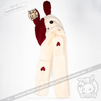 Load image into Gallery viewer, Scoodie Dreadful - Love Rabbit Scarf Hoodie Hat
