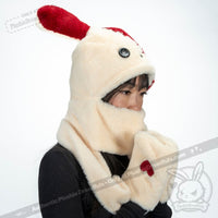 Load image into Gallery viewer, Scoodie Dreadful - Love Rabbit Scarf Hoodie - Mysterious
