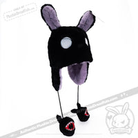Load image into Gallery viewer, Scoodie Dreadful - Sleep Paralysis Rabbit Ear Flap Hat Hat
