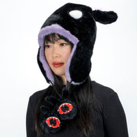 Load image into Gallery viewer, Scoodie Dreadful - Sleep Paralysis Rabbit Scarf Hoodie - Mysterious
