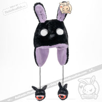 Load image into Gallery viewer, Scoodie Dreadful - Sleep Paralysis Rabbit Scarf Hoodie Hat

