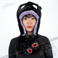 Load image into Gallery viewer, Scoodie Dreadful - Sleep Paralysis Rabbit Scarf Hoodie - Mysterious
