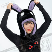 Load image into Gallery viewer, Scoodie Dreadful - Sleep Paralysis Rabbit Scarf Hoodie - Mysterious
