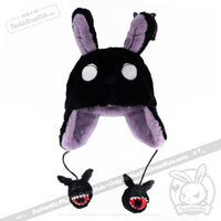 Load image into Gallery viewer, Scoodie Dreadful - Sleep Paralysis Rabbit Ear Flap Hat Hat
