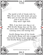 Scruffy Bumps Palm Skull - Mysterious