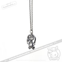 Load image into Gallery viewer, Silver Patchwork Lop Bunny Necklace - Mysterious
