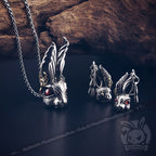 Silver Rabbit and "Follow Me" Set - Mysterious