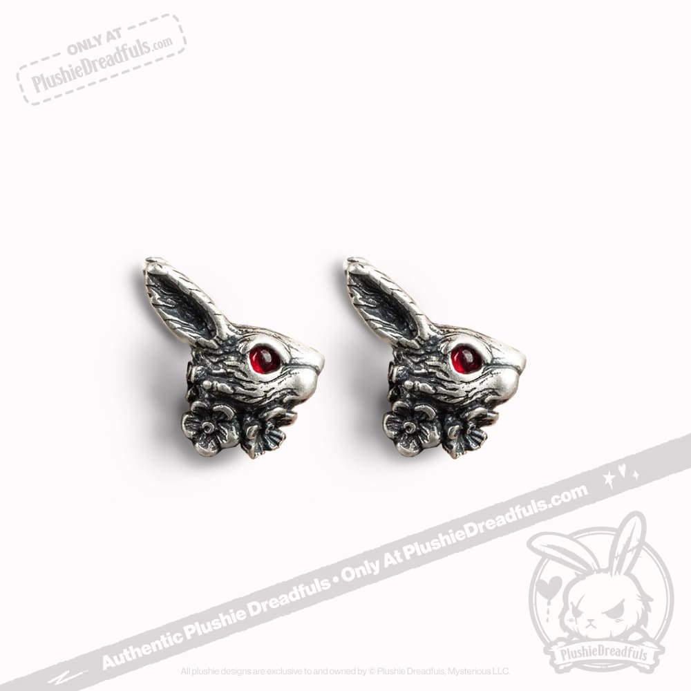 Silver Rabbit Earrings - Mysterious