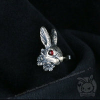 Load image into Gallery viewer, Silver Rabbit Earrings - Mysterious
