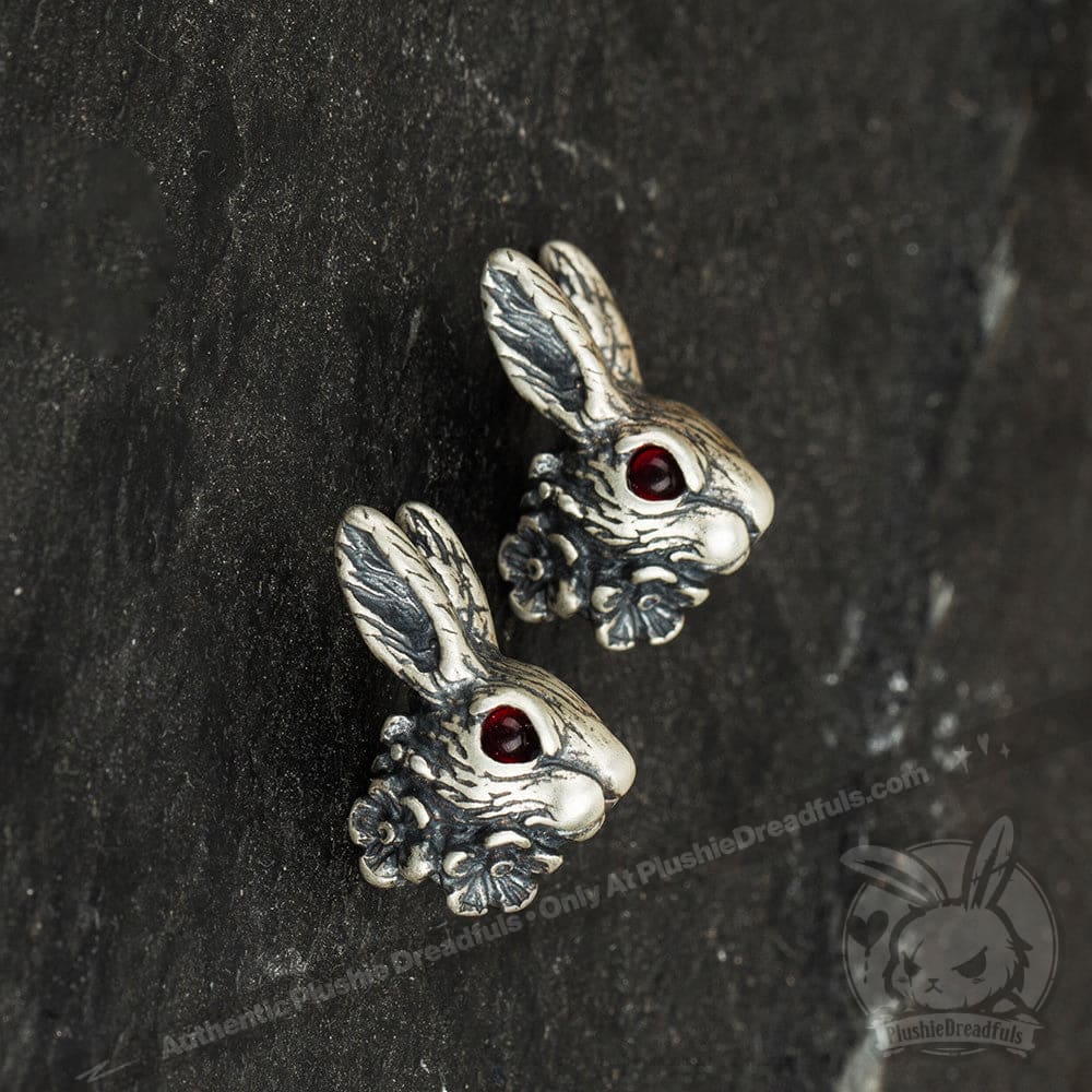 Silver Rabbit Earrings - Mysterious