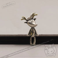 Load image into Gallery viewer, Silver Reindeer Necklace - Mysterious
