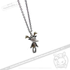 Silver Reindeer Necklace - Mysterious