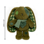 Plushie Dreadfuls - Lucky Green Plaid Love Rabbit - Plush Stuffed Animal