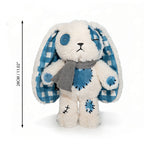 Plushie Dreadfuls - Blue Plaid Love Rabbit - Plush Stuffed Animal