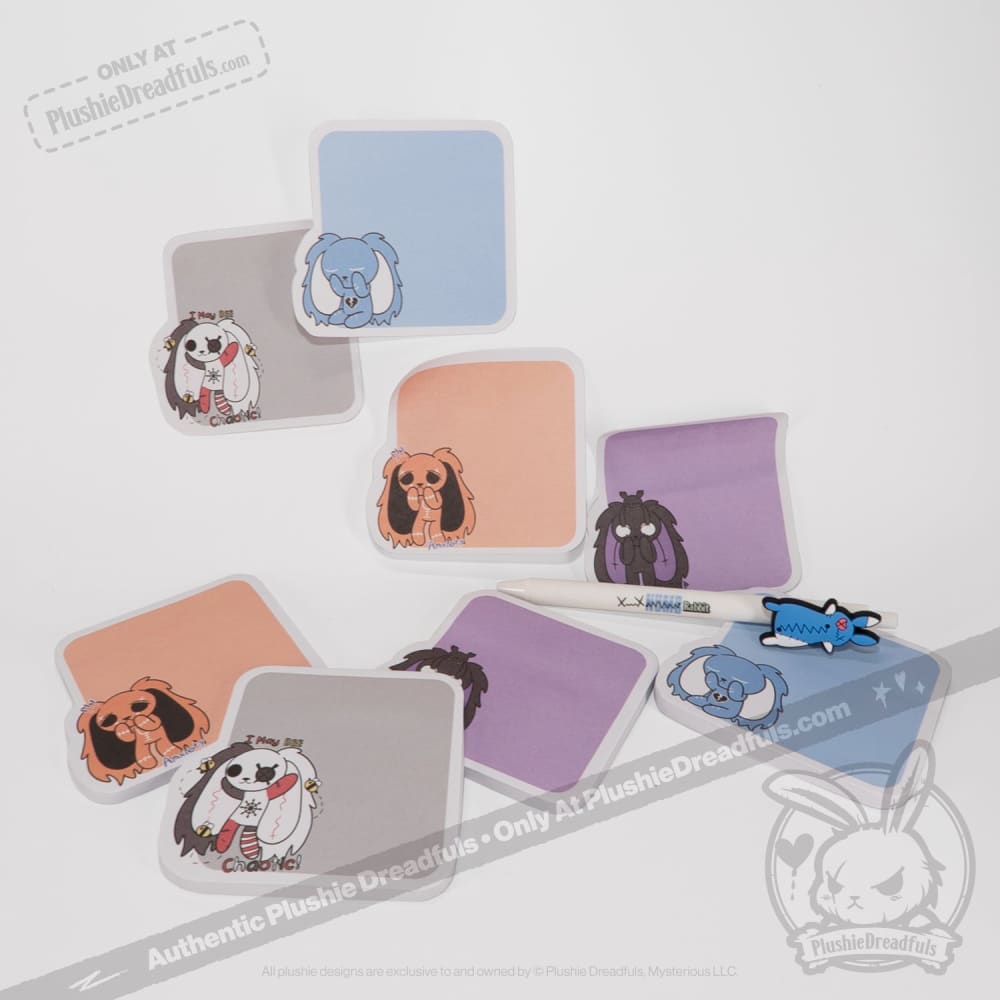 Plushie Dreadfuls - Sticky Note Four Pack notepad