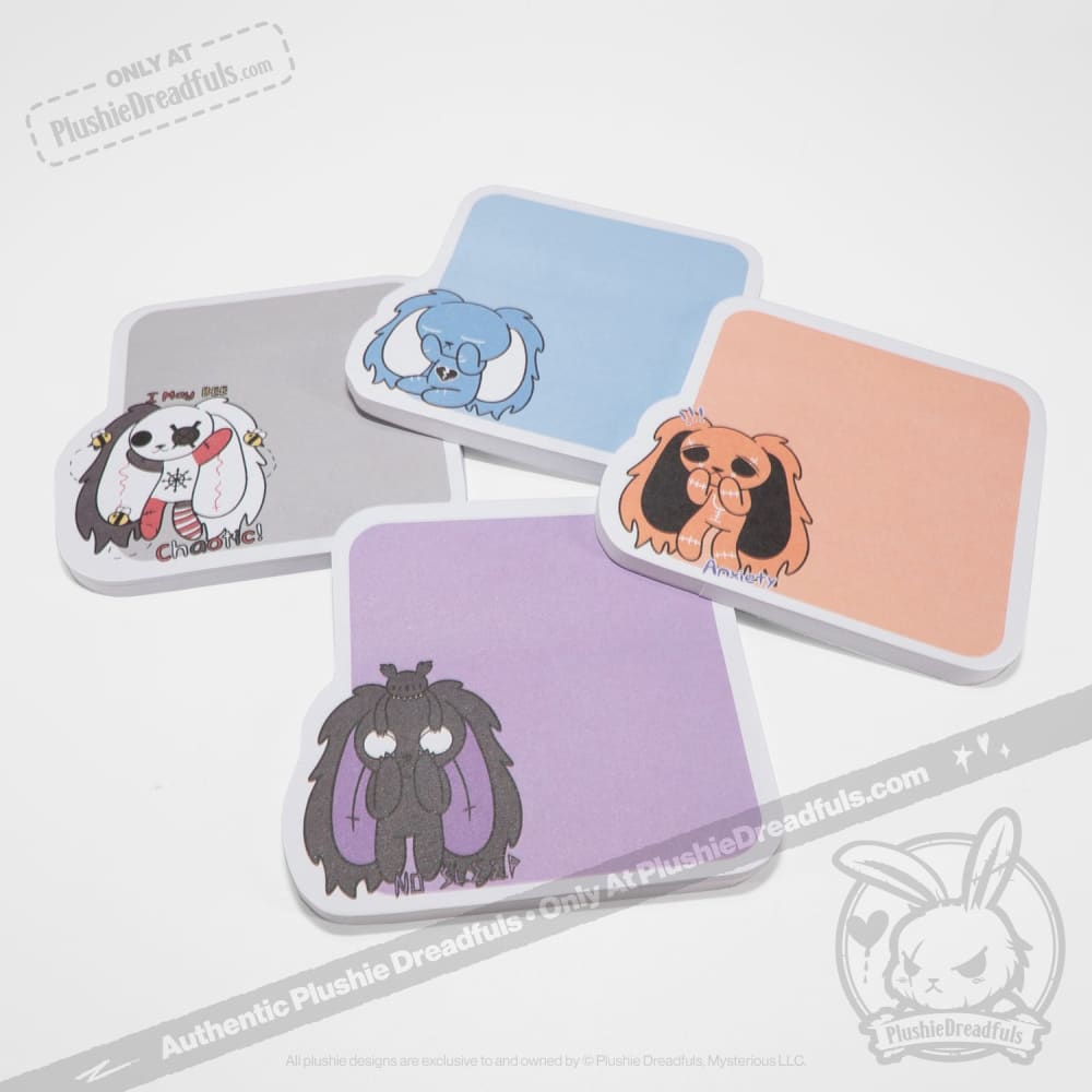 Plushie Dreadfuls - Sticky Note Four Pack notepad