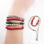 Plushie Dreadfuls - Strawberry Rabbit Stacking Bracelet Set