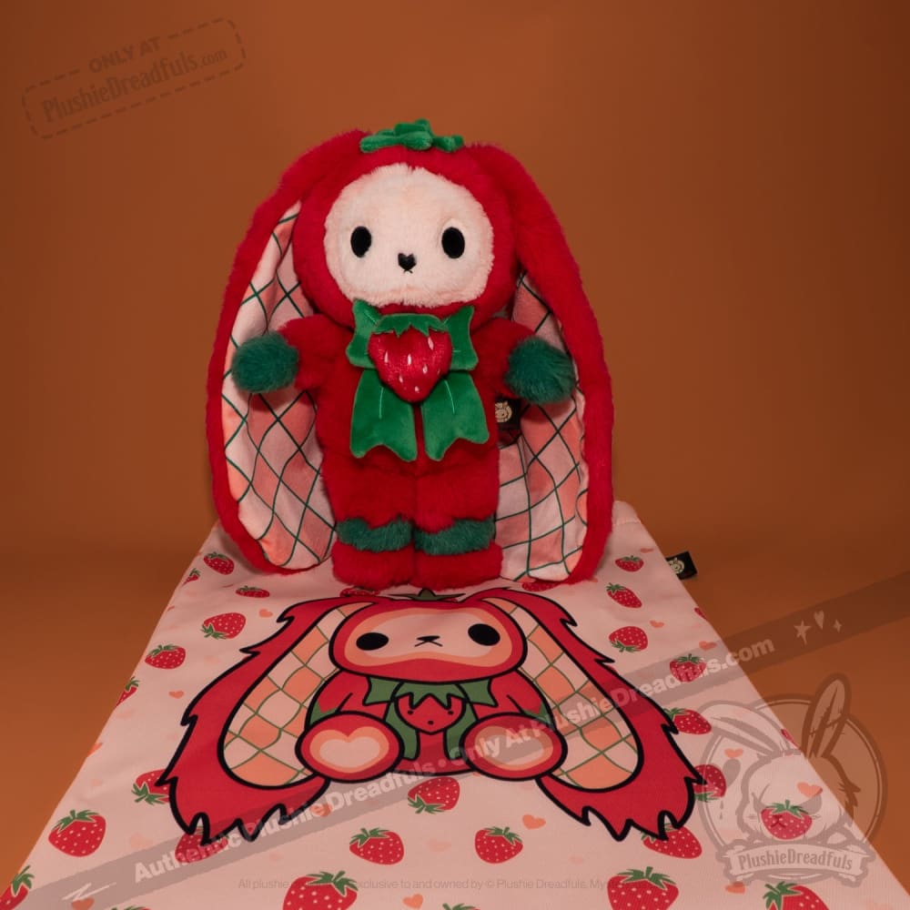 Plushie Dreadfuls - Strawbunny Rabbit - Plush Stuffed Animal toy