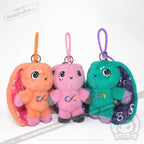 Plushie Dreadfuls - Teal Autism Rabbit Plush Keychain Accessory Keychain