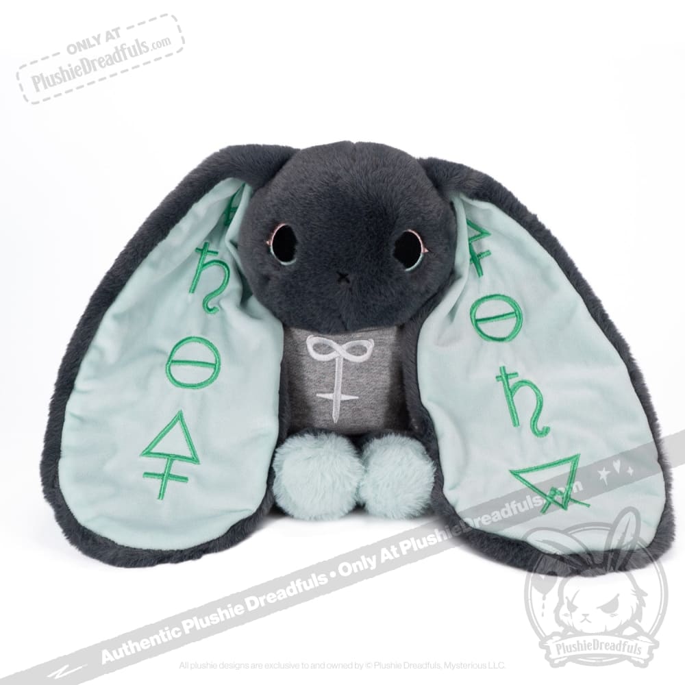 Plushie Dreadfuls - Trust Issues Bunny Grey Edition Plush Stuffed Animal Plush