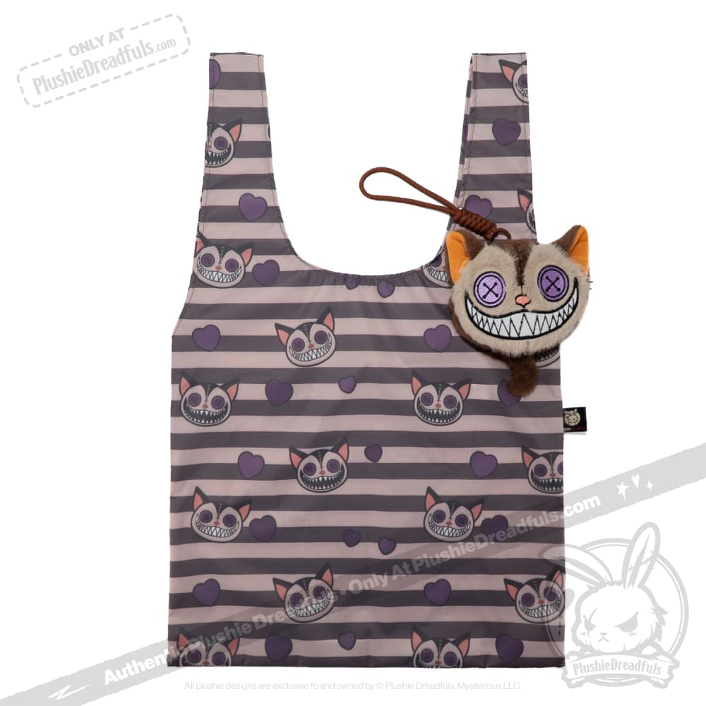 Victorian McGee - Cheshire Cat Reusable Shopping Bag Accessory shopping bag