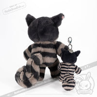 Load image into Gallery viewer, Victorian Mcgee’s Cheshire Cat Plush Keychain Accessory
