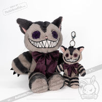 Load image into Gallery viewer, Victorian Mcgee’s Cheshire Cat Plush Keychain Accessory
