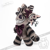 Load image into Gallery viewer, Victorian Mcgee’s Cheshire Cat Plush Keychain Accessory
