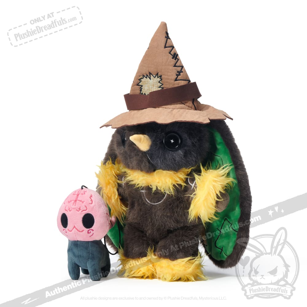 Victorian McGee's Oz - Scarecrow and Brain Pup - Plush Stuffed