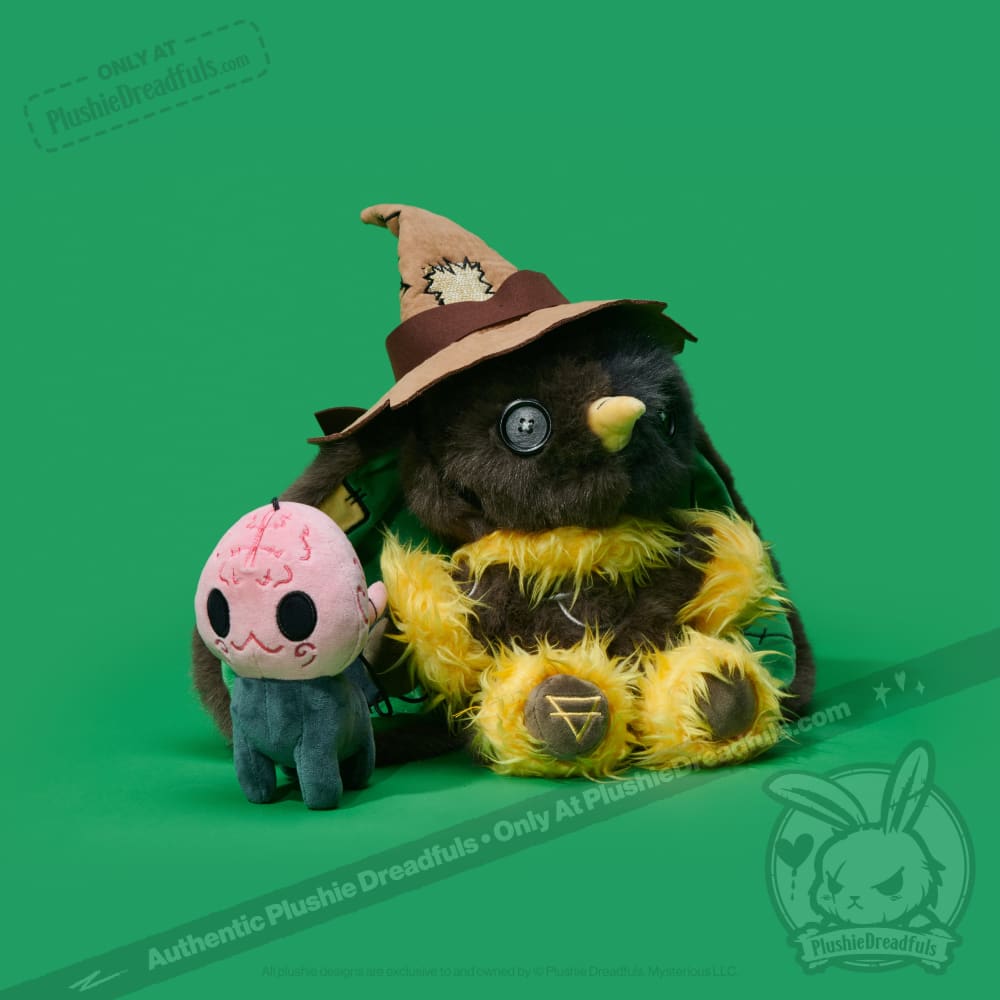 Victorian McGee’s Oz - Scarecrow and Brain Pup - Plush Stuffed Animal toy