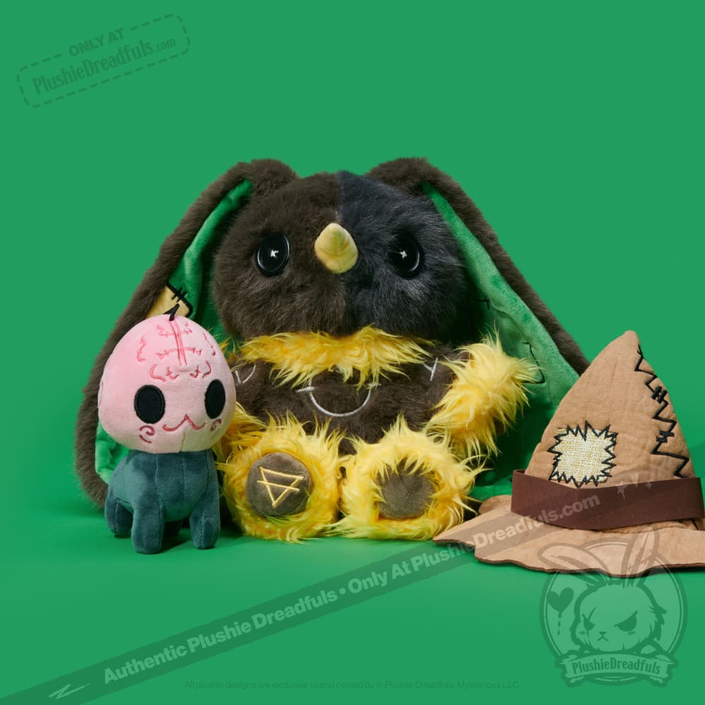 Victorian McGee’s Oz - Scarecrow and Brain Pup - Plush Stuffed Animal toy