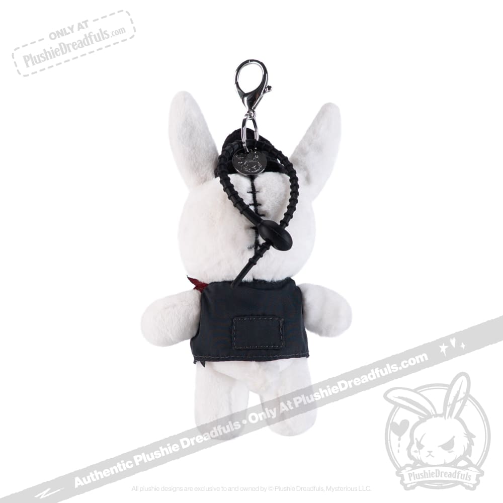 Backpack Keychain White Rabbit Victorian McGee's White Rabbit Plush Keychain Accessory – Mysterious
