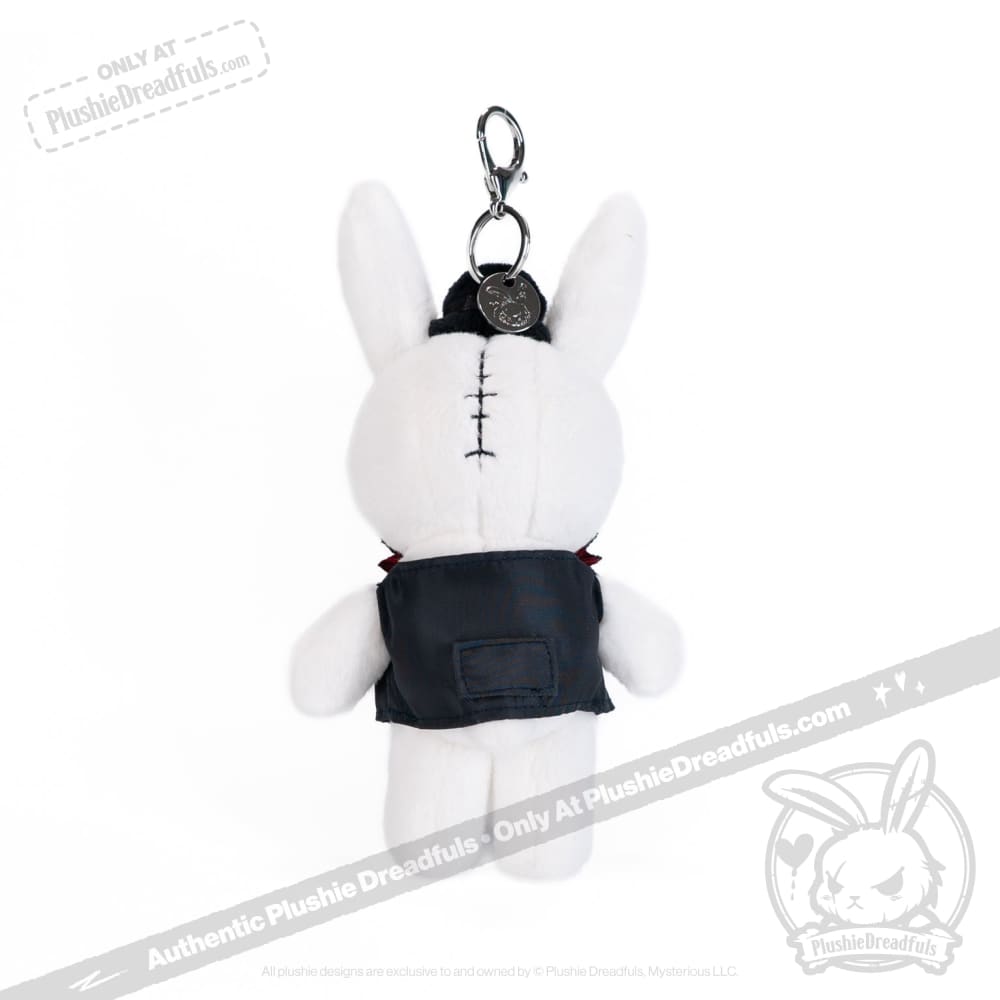 Backpack Keychain White Rabbit Victorian McGee's White Rabbit Plush Keychain Accessory – Mysterious