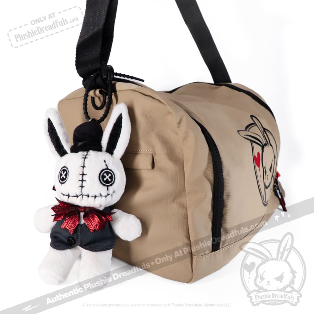 Backpack Keychain White Rabbit Victorian McGee's White Rabbit Plush Keychain Accessory – Mysterious