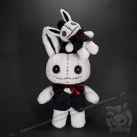 Load image into Gallery viewer, Victorian McGee’s White Rabbit Plush Keychain Accessory Keychain
