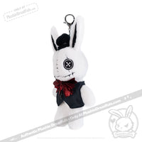 Load image into Gallery viewer, Victorian McGee’s White Rabbit Plush Keychain Accessory Keychain
