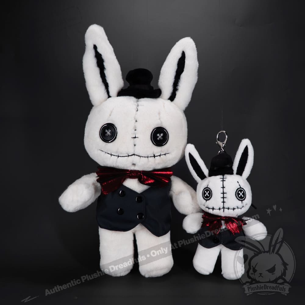 Victorian McGee’s White Rabbit Plush Keychain Accessory Keychain