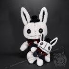 Victorian McGee’s White Rabbit Plush Keychain Accessory Keychain