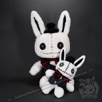 Load image into Gallery viewer, Victorian McGee’s White Rabbit Plush Keychain Accessory Keychain
