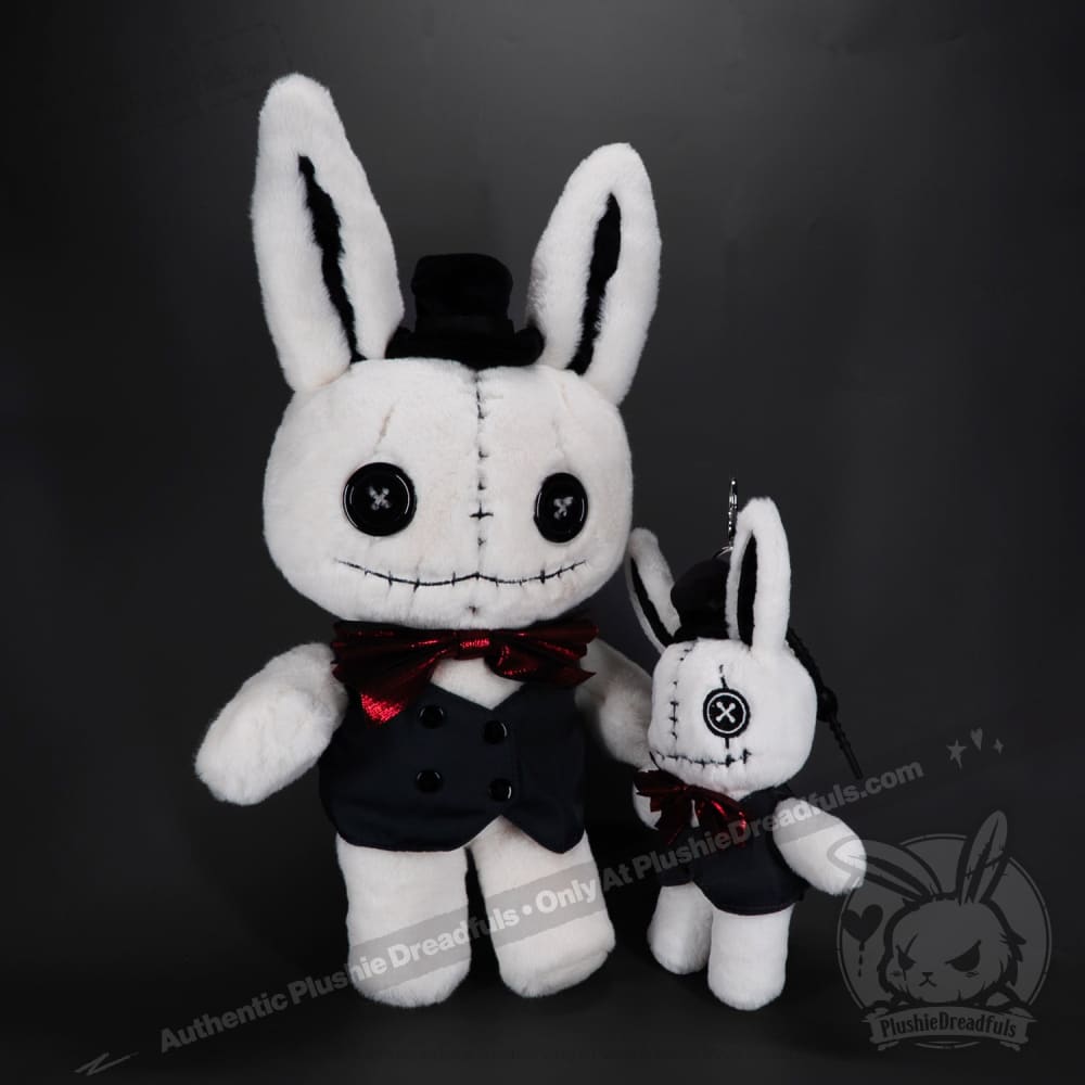 Victorian McGee’s White Rabbit Plush Keychain Accessory Keychain