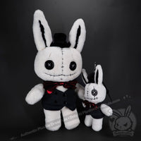 Load image into Gallery viewer, Victorian McGee’s White Rabbit Plush Keychain Accessory Keychain
