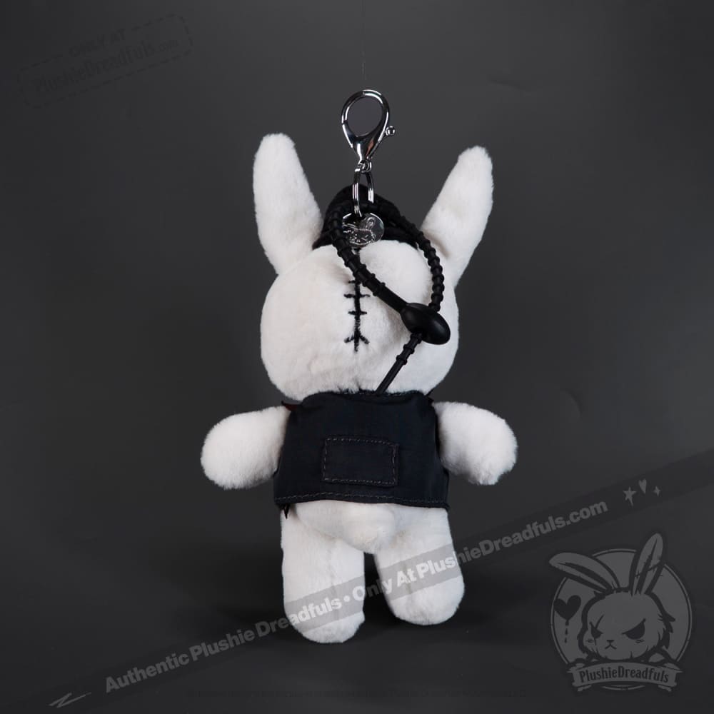 Backpack Keychain White Rabbit Victorian McGee's White Rabbit Plush Keychain Accessory – Mysterious