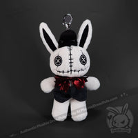 Load image into Gallery viewer, Victorian McGee’s White Rabbit Plush Keychain Accessory Keychain
