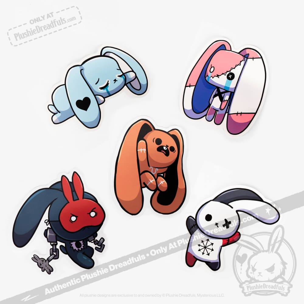 Plushie Dreadfuls Vinyl Sticker Pack Vol. 1 Sticker