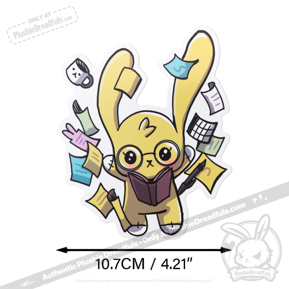 Plushie Dreadfuls Vinyl Sticker Pack Vol. 3 - Buns At Work sticker