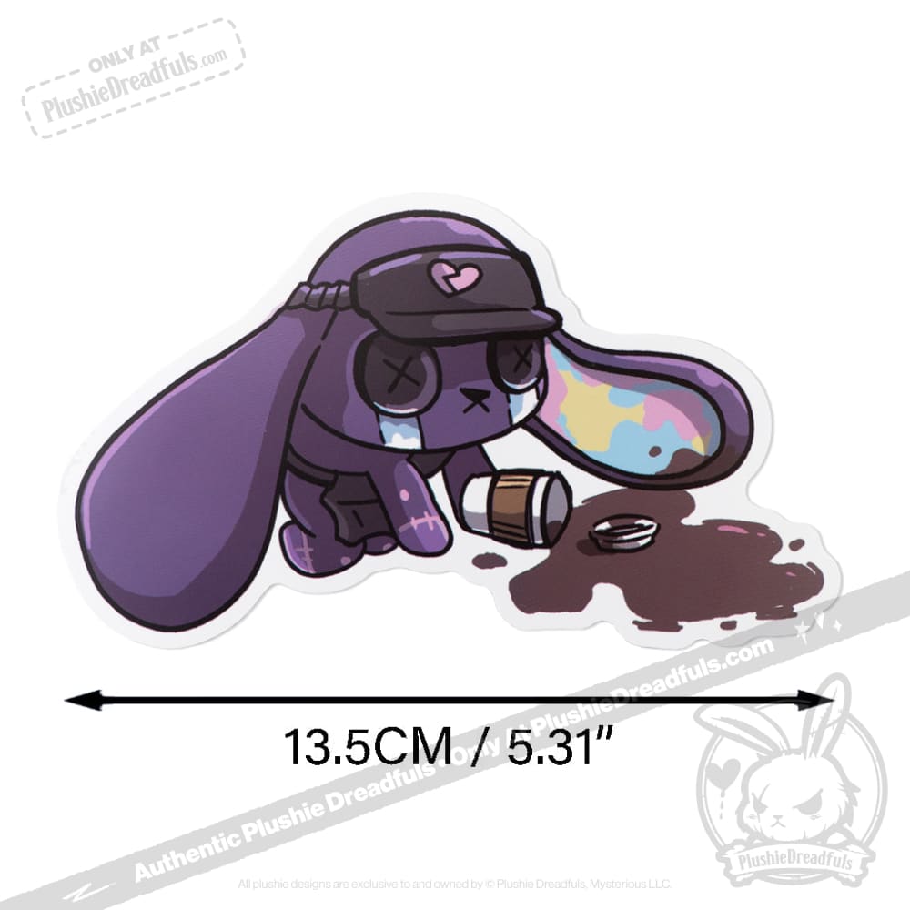 Plushie Dreadfuls Vinyl Sticker Pack Vol. 3 - Buns At Work sticker