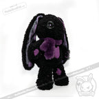 Plushie Dreadfuls -Violet Neon Love Rabbit - Plush Stuffed Animal - toy