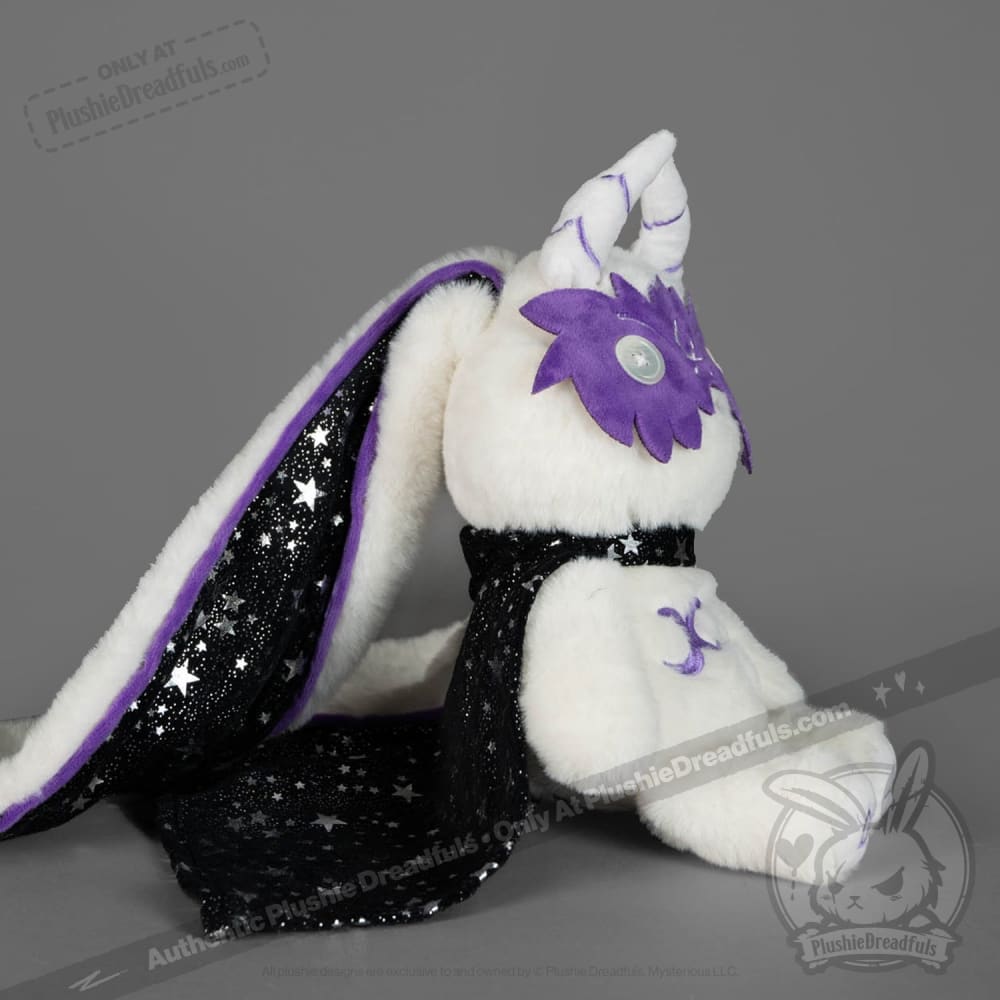 Plushie Dreadfuls - White Witch Bunny - Plush Stuffed Animal - Mysterious